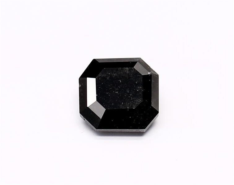 1.28 Carat Natural Black Emerald Diamond GIA