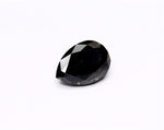 3.46 Carat Natural Black Pear Diamond GIA