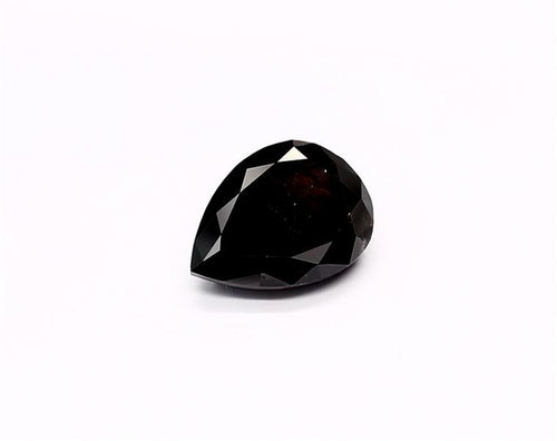 2.49 Carat Natural Black Pear Diamond GIA