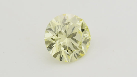 0.75 Carat Fancy Yellow Round Diamond IF GIA