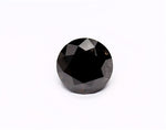 1.82 Carat Natural Black Round Diamond GIA