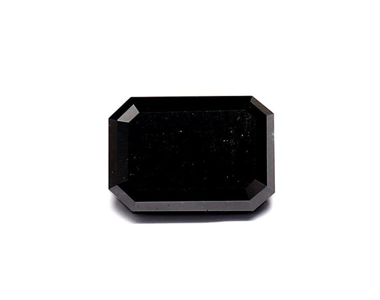 1.36 Carat Natural Black Emerald Diamond GIA