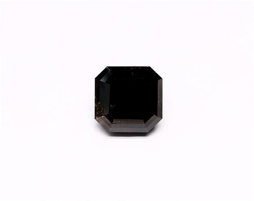 3.1 Carat Natural Black Sq emerald Diamond GIA