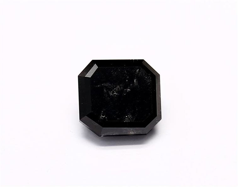 1.17 Carat Natural Black Emerald Diamond GIA