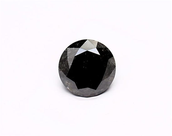 1.05 Carat Natural Black Round Diamond GIA
