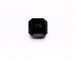 3.75 Carat Natural Black Sq emerald Diamond GIA