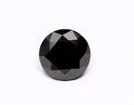 1.48 Carat Natural Black Round Diamond GIA