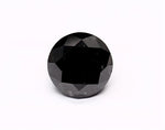 1.46 Carat Natural Black Round Diamond GIA
