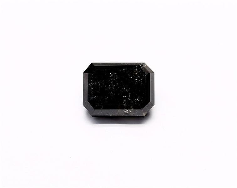 2.37 Carat Natural Black Emerald Diamond GIA