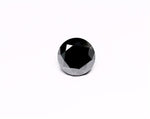 2.98 Carat Natural Black Round Diamond GIA