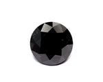 1.9 Carat Natural Black Round Diamond GIA