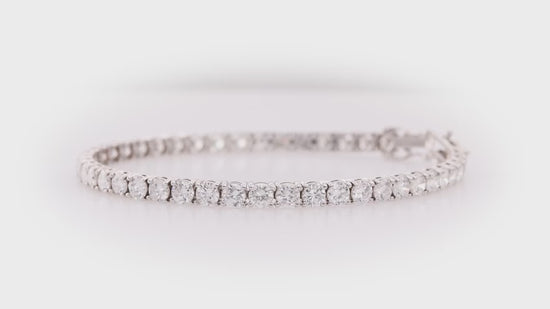 5Ct Round White Diamond Tennis Bracelet
