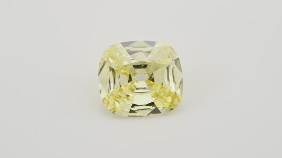 1.05 Carat Fancy Yellow Cushion Diamond VS2 GIA
