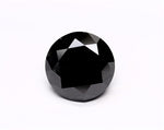 5.98 Carat Black Round Diamond