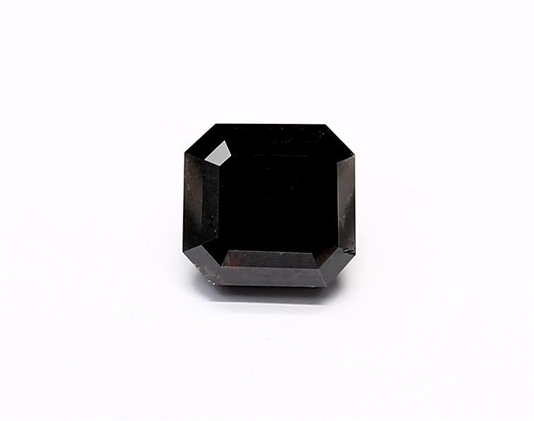 1.48 Carat Natural Black Emerald Diamond GIA