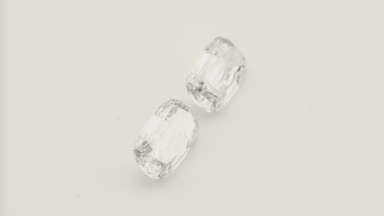 Diamanti a cuscino marrone chiaro da 4,11 carati VS2 e VVS2, coppia GIA