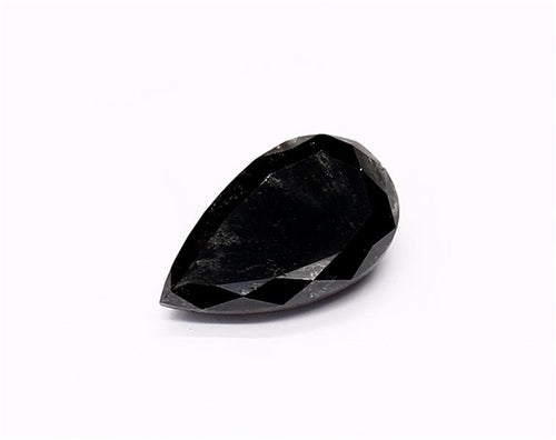 1.15 Carat Natural Black Pear Diamond GIA