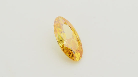 0.30 Carat Fancy Vivid Yellow Orange Oval Diamond VVS1 GIA