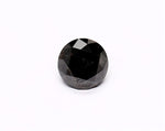 1.08 Carat Natural Black Round Diamond GIA