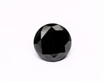 6.85 Carat Natural Black Round Diamond GIA