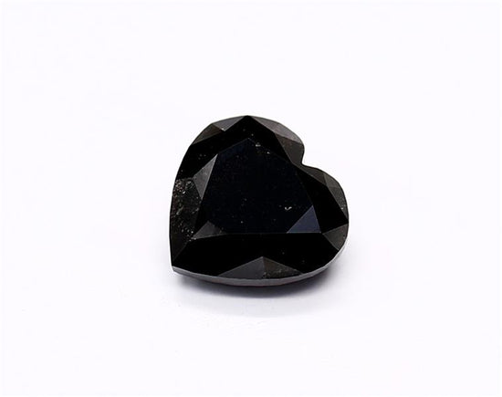 1.44 Carat Natural Black Heart Diamond GIA