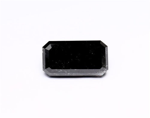 4.44 Carat Natural Black Emerald Diamond GIA