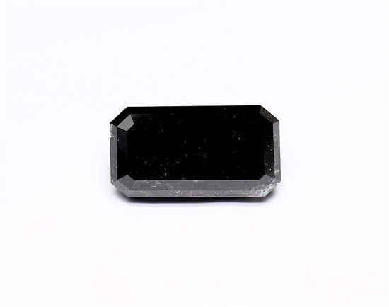 4.44 Carat Natural Black Emerald Diamond GIA