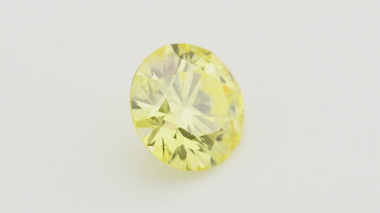 0.31 Carat Fancy Intense Yellow Round Diamond IF GIA
