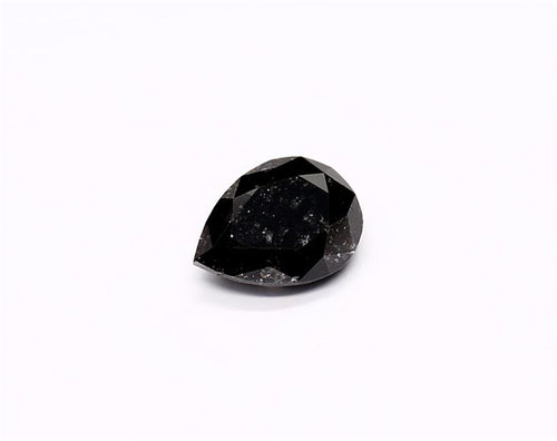1.05 Carat Natural Black Pear Diamond GIA
