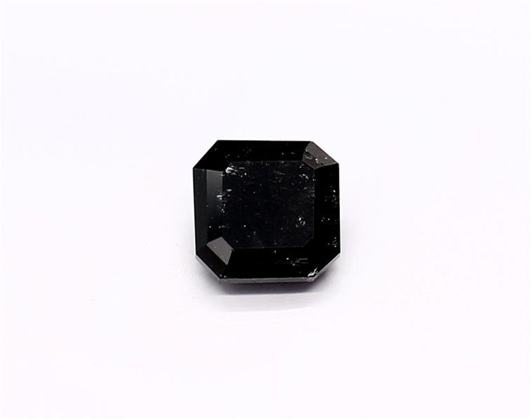0.67 Carat Natural Black Emerald Diamond GIA