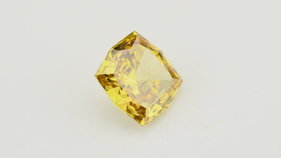 1,01 Karat Fancy Deep Brownish Orangy Yellow Cushion Diamant I1 GIA