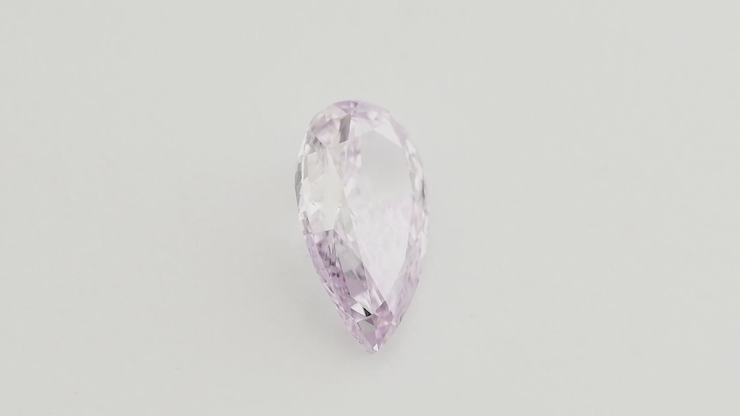 0.73 Carat Fancy Pink Purple Pear Diamond SI2 GIA