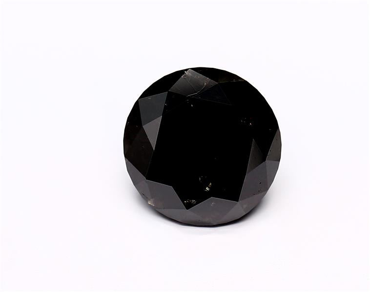 3.11 Carat Black Round Diamond