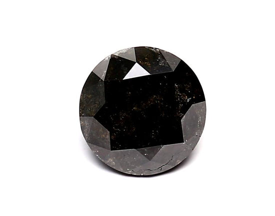 1.01 Carat Natural Black Round Diamond GIA