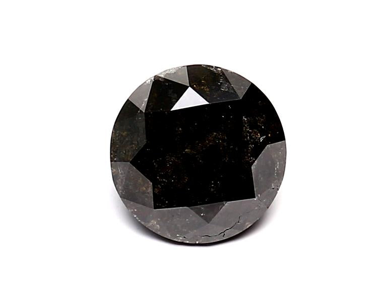 1.01 Carat Natural Black Round Diamond GIA