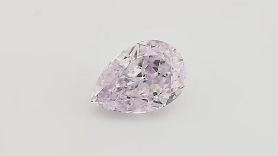 0.94 Carat Fancy Light Pinkish Purple Pear Diamond SI2 GIA