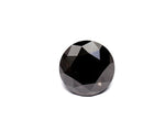 1.39 Carat Natural Black Round Diamond GIA