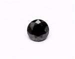 0.69 Carat Natural Black Round Diamond GIA