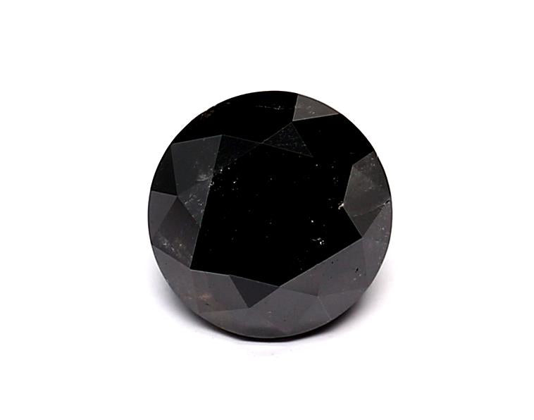 1.04 Carat Natural Black Round Diamond GIA