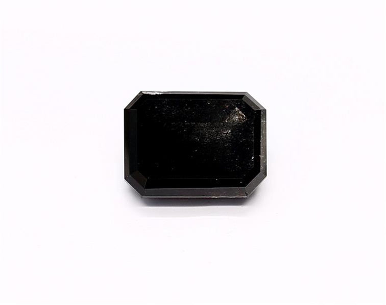 2.12 Carat Natural Black Emerald Diamond GIA