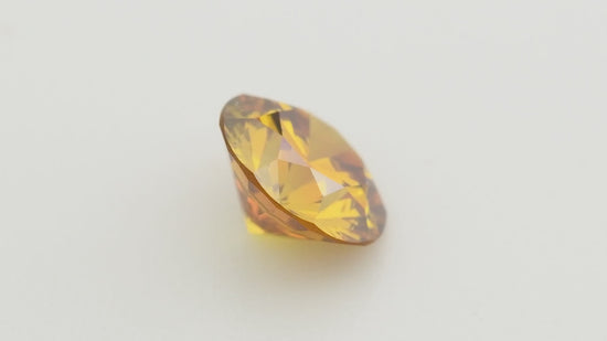 0.39 Carat Fancy Deep Brownish Yellowish Orange Round Diamond SI2 GIA