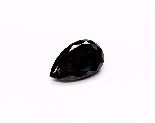 3.6 Carat Natural Black Pear Diamond GIA