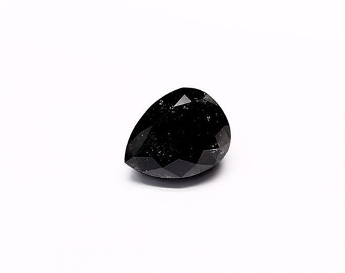 2.12 Carat Natural Black Pear Diamond GIA