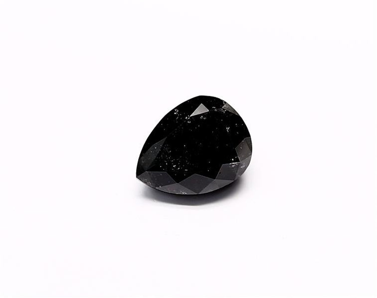 2.12 Carat Natural Black Pear Diamond GIA