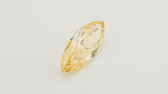 0.54 Carat Fancy Intense Yellowish Orange Marquise Diamond I1 GIA