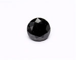 1.07 Carat Natural Black Round Diamond GIA