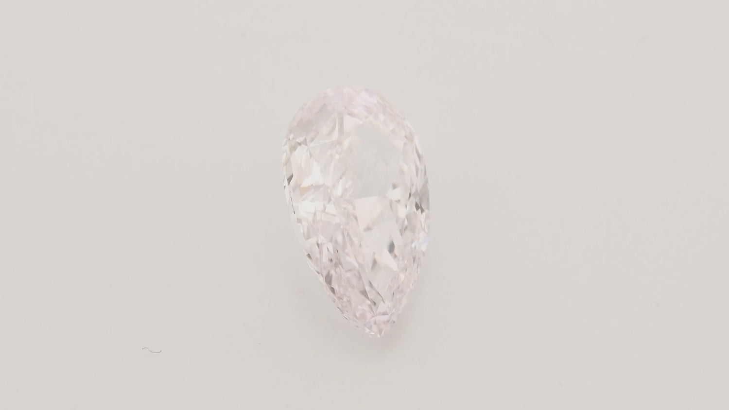 1.55 Carat Light Pink Pear Diamond IF GIA