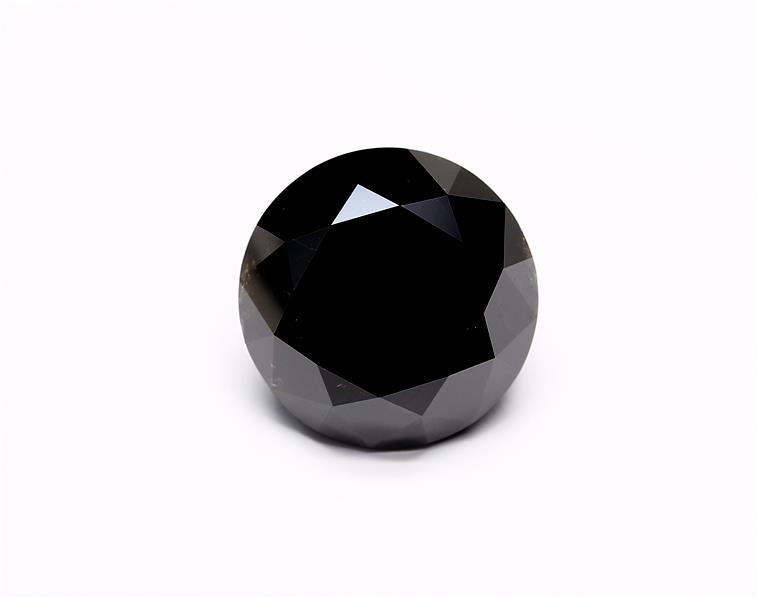 8.35 Carat Black Round Diamond