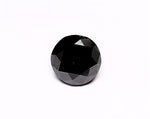 1.08 Carat Natural Black Round Diamond GIA