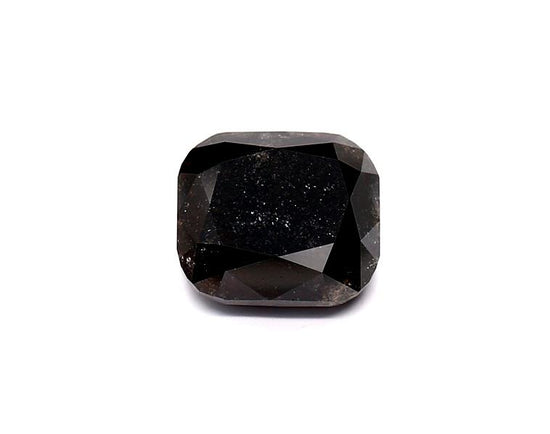 2.36 Carat Natural Black Cushion Diamond GIA